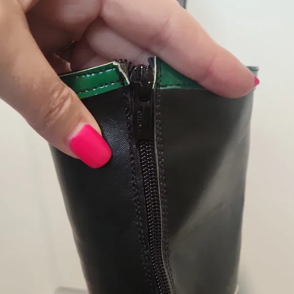 Stylish Costume Black and Green Women's Boots Size 11 Superhero/villan - Picture 7 of 7